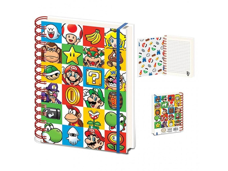 Pyramid Super Mario - A5 Notebook
