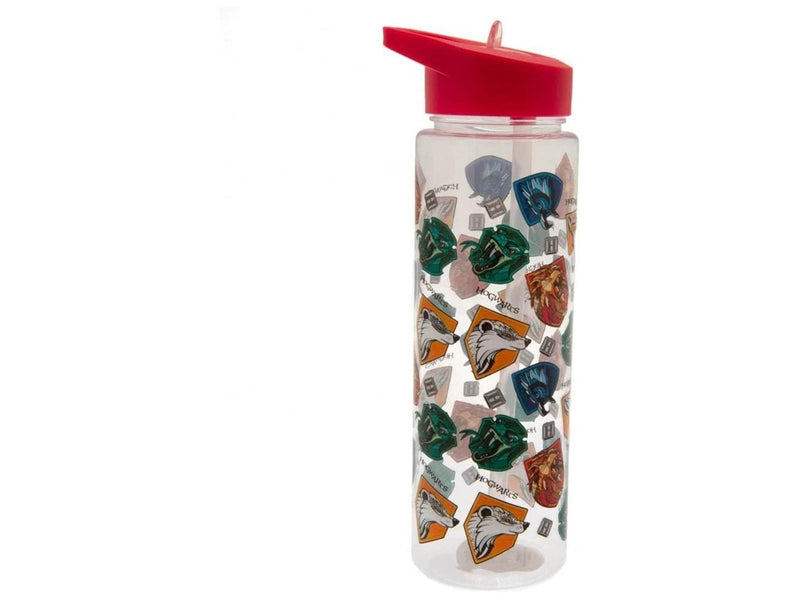 Pyramid - HARRY POTTER Hogwarts House Crests Clear Plastic 540 ml - Wasserflasche