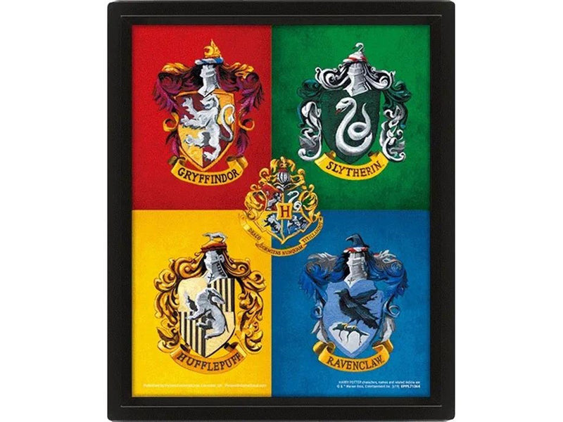 Pyramid - Harry Potter Crests Framed 3D Picture - Bild
