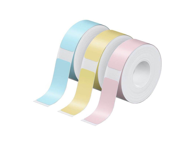 Nelko thermal label for P21 label printer (blue/yellow/pink 12*40 mm)