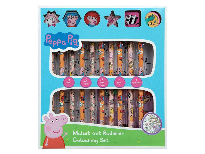 Undercover Coloring set with erasers Peppa Pig 29 pcs.
