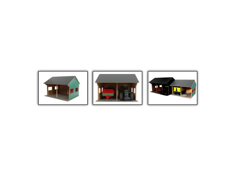 Kids Globe - Agricultural Shed for 2 Vehicles 1:16