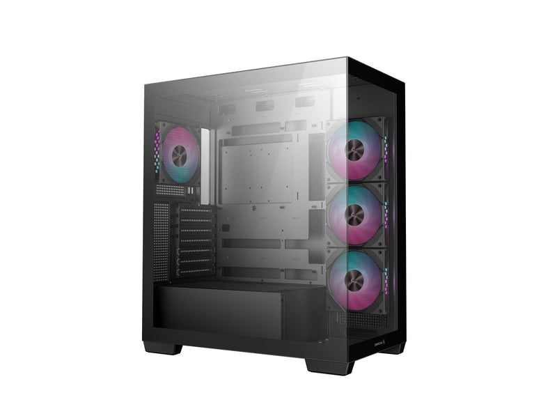 DeepCool Midi CG580 - 4F - Black - Gehäuse - Desktop - Schwarz