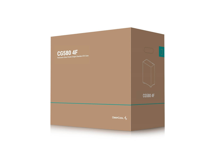 DeepCool Midi CG580 - 4F - Black - Gehäuse - Desktop - Schwarz