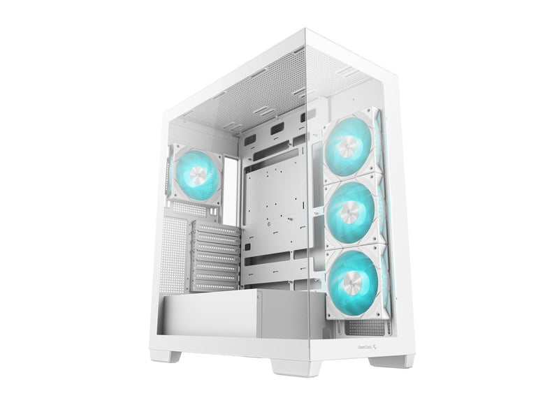 DeepCool Midi CG580 - 4F - White - Gehäuse - Desktop - Weiß
