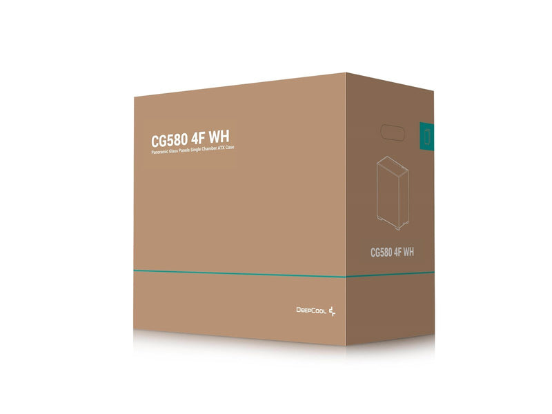 DeepCool Midi CG580 - 4F - White - Gehäuse - Desktop - Weiß
