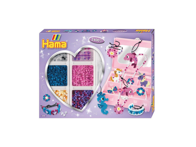 Hama Midi Bead Set Jewelry Making Purple 2400 pcs