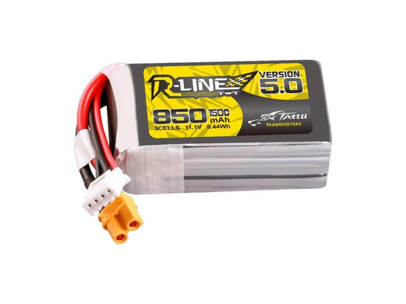 Gens ace &Tattu R-Line Version 5.0 850mAh 3S 11.1V 150C XT30U-F