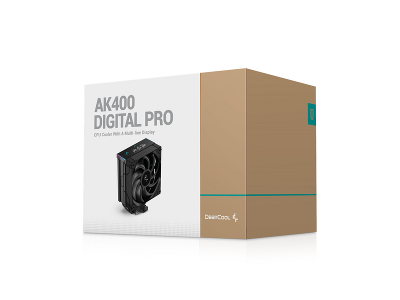 DeepCool AK400 Digital Pro - Black - CPU-Luftkühler - Max 25 dBA