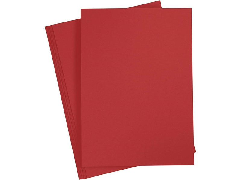 Creativ Company - Cardboard Red A4 220g 10 pcs.