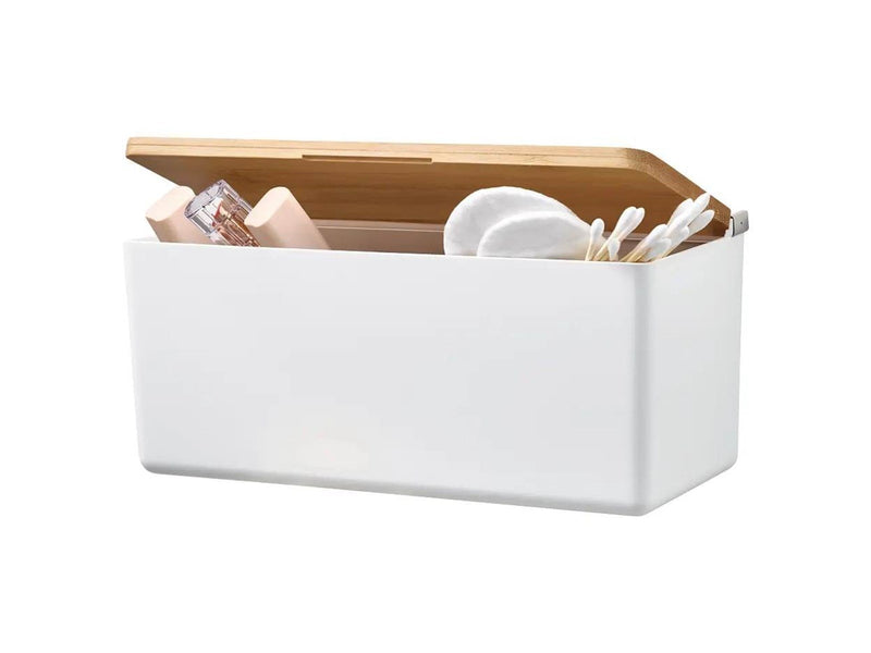 tesa Baboo Storage Box M Self-adhesive Bamboo And High-quality Plastic
