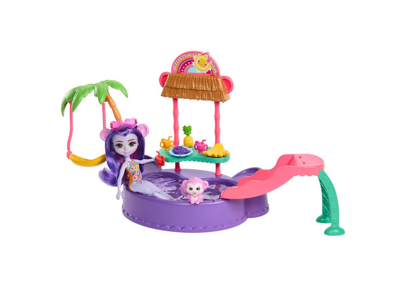 Enchantimals Sunshine Beach Monkey Splash Pool Playset