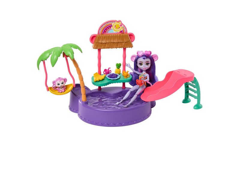 Enchantimals Sunshine Beach Monkey Splash Pool Playset