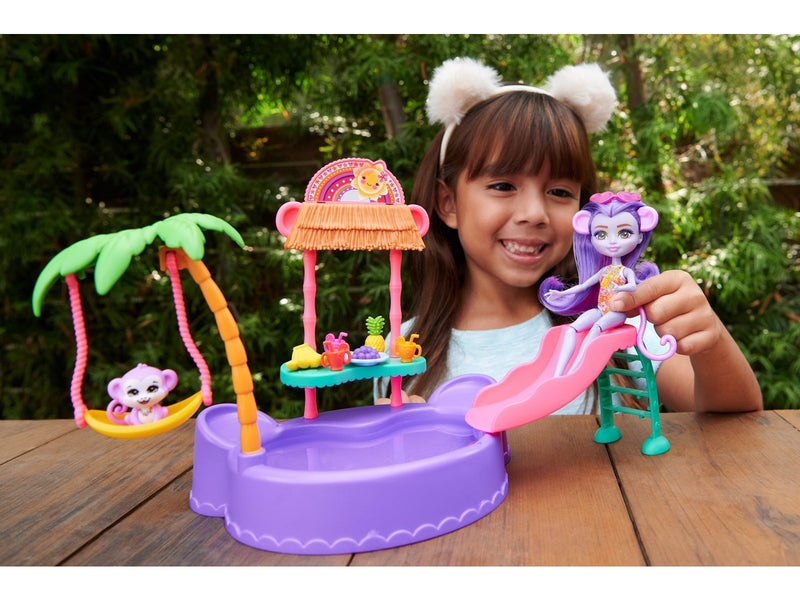 Enchantimals Sunshine Beach Monkey Splash Pool Playset