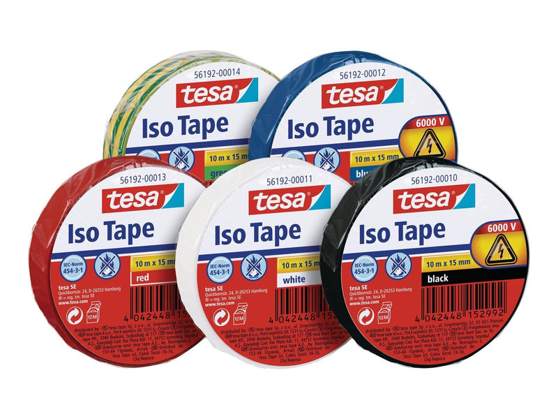 tesa electrical insulation tape - 15 mm x 10 m - white