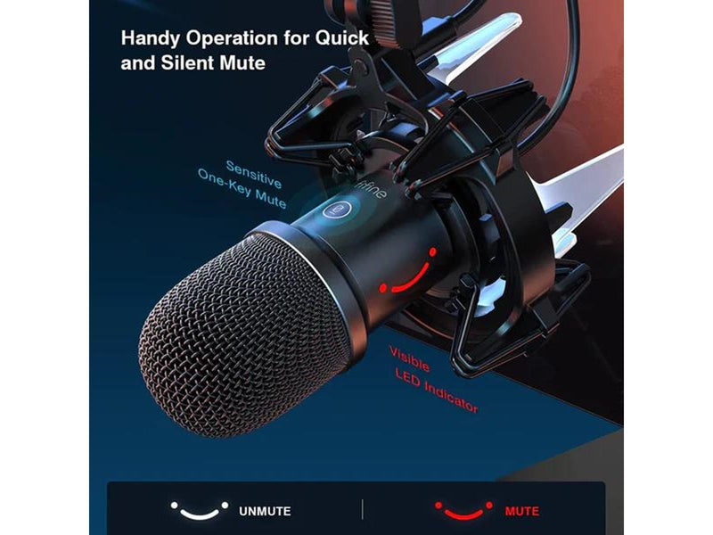 Fifine K651 USB Microphone Bundle