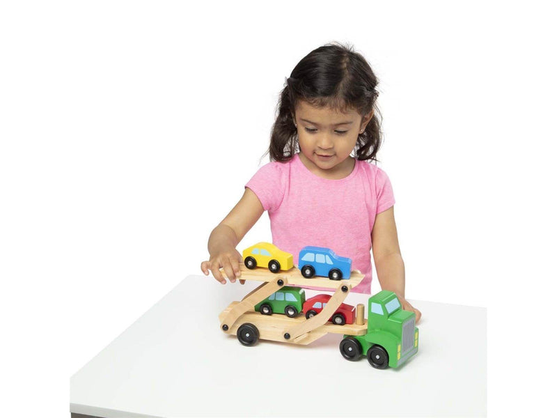Melissa & Doug Wooden Cars Car Transporter