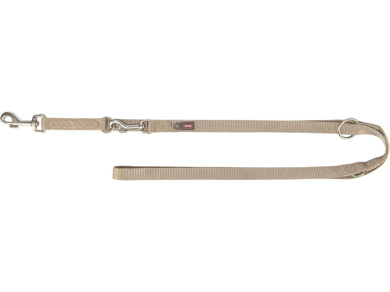 Trixie Premium adjustable leash XS–S: 2.00 m/15 mm sand