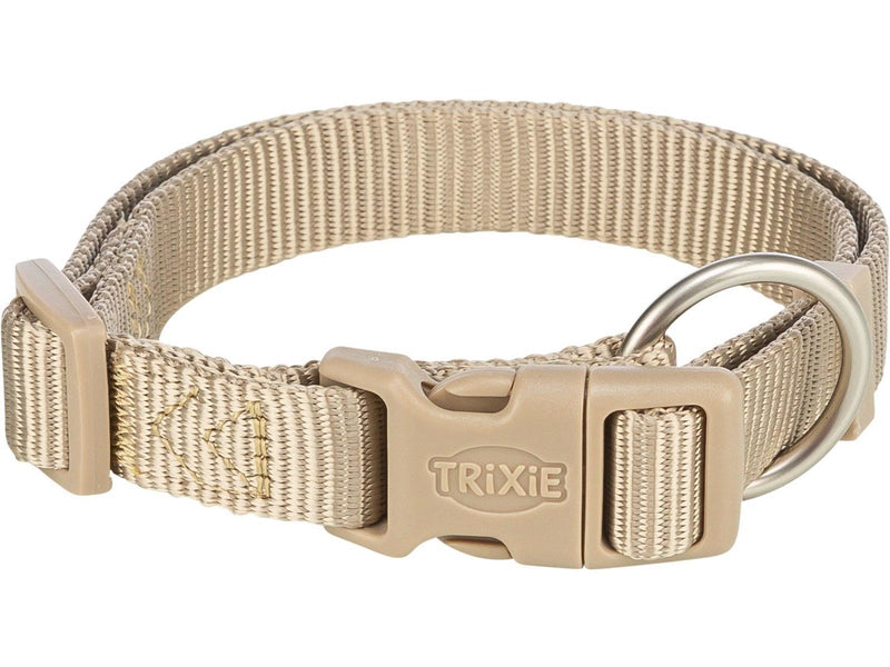 Trixie Premium collar S–M: 30–45 cm/15 mm sand