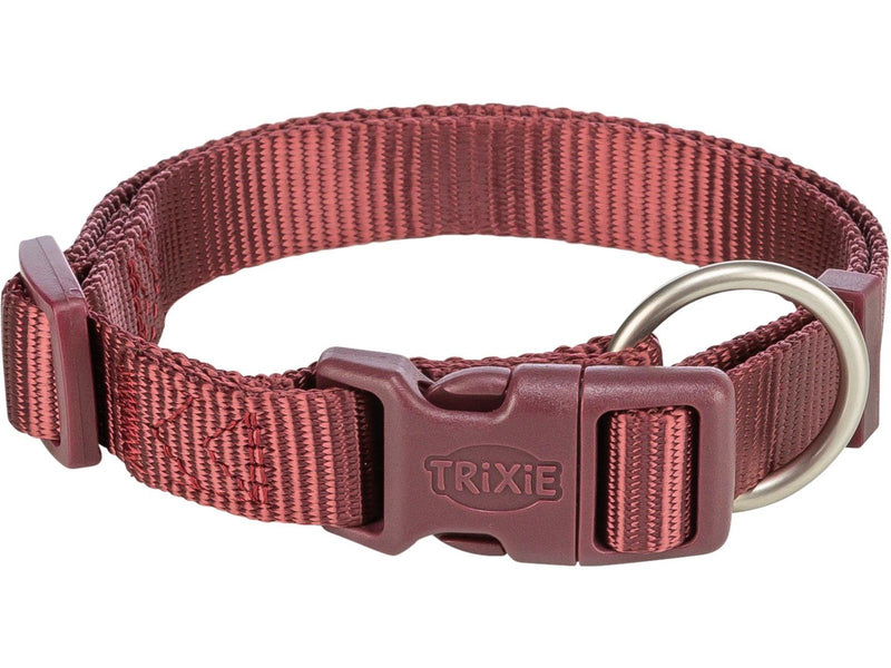 Trixie Premium collar S–M: 30–45 cm/15 mm sangria