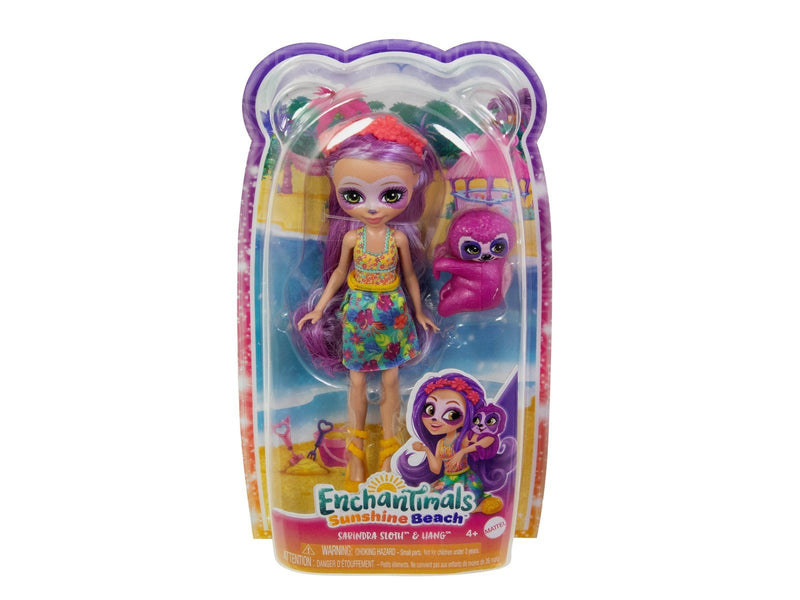 Enchantimals Sunshine Beach Sabindra Sloth & Tang Doll
