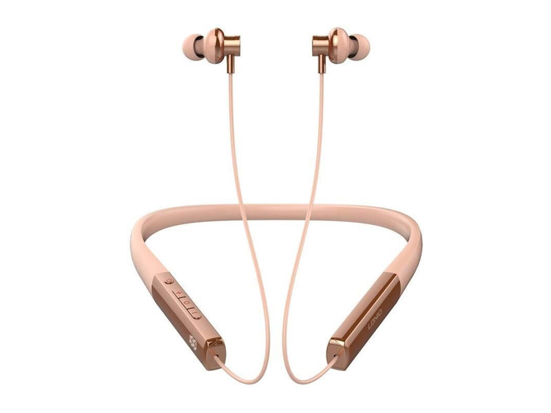 LDNIO N01 wireless neckband headphones (rose gold)