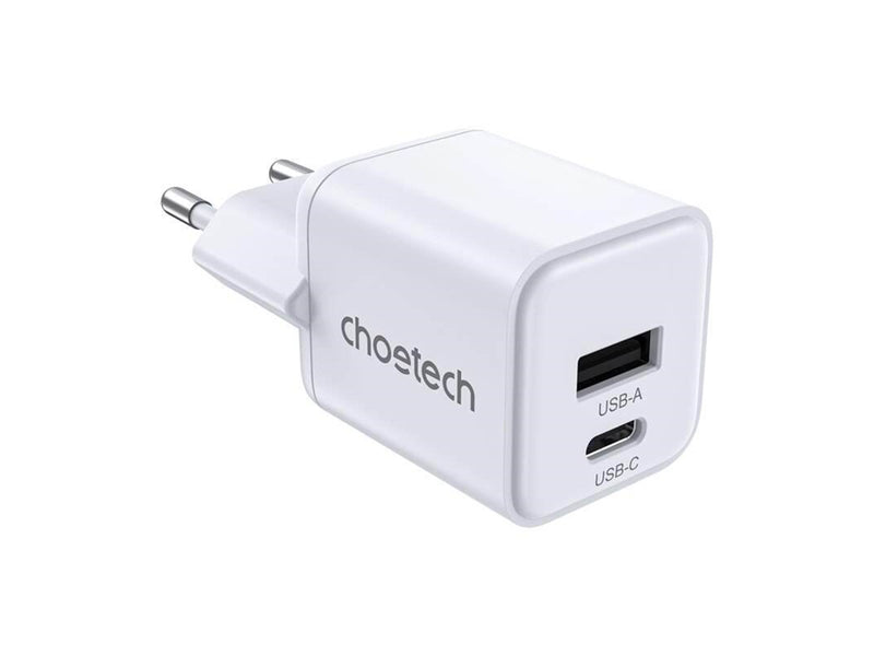 Choetech Wall Charger PD30W Dual ports 1C1A (White)
