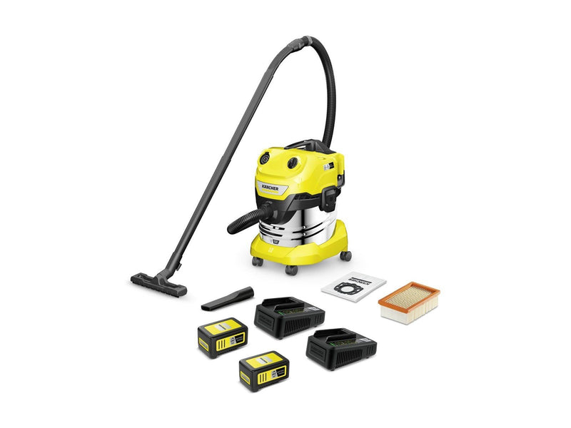 Kärcher Staubsauger WD 4-18 S Dual Battery Set V-20/22