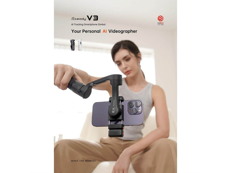 Hohem Smartphone Gimbal iSteady V3 White Kit with AI