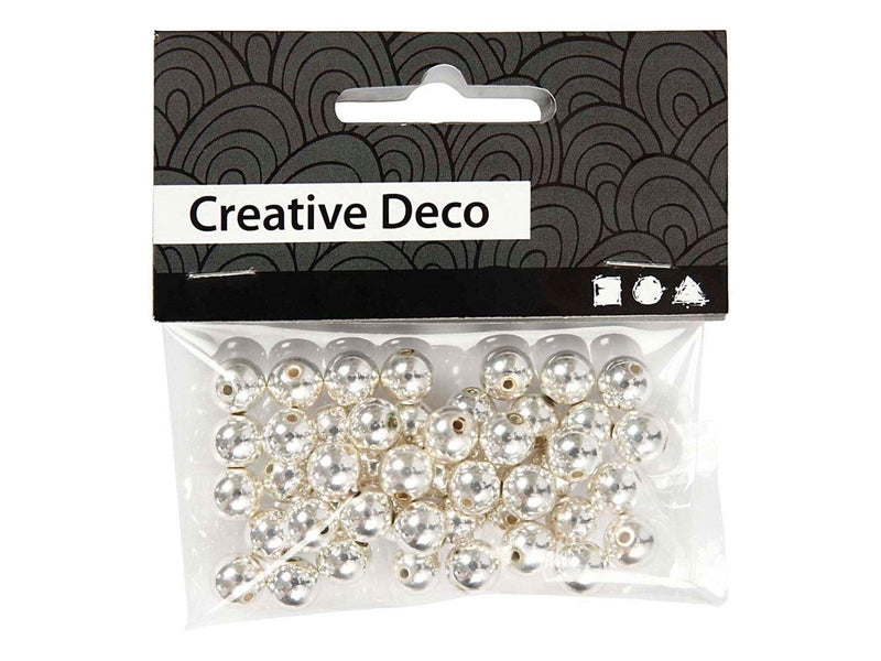 Creativ Company Beads Silver 50pcs.