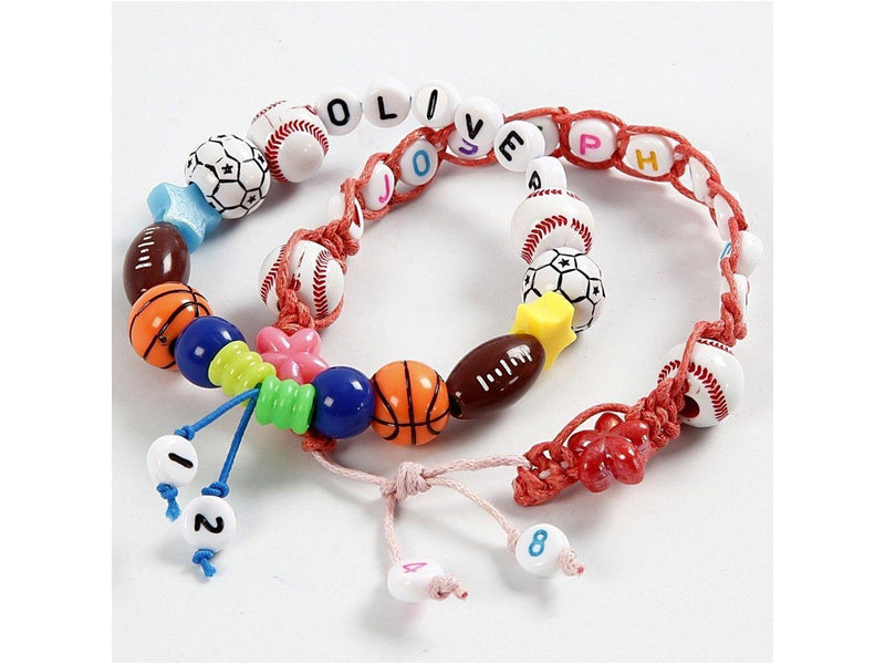 Creativ Company Letter beads White 7mm 200pcs.