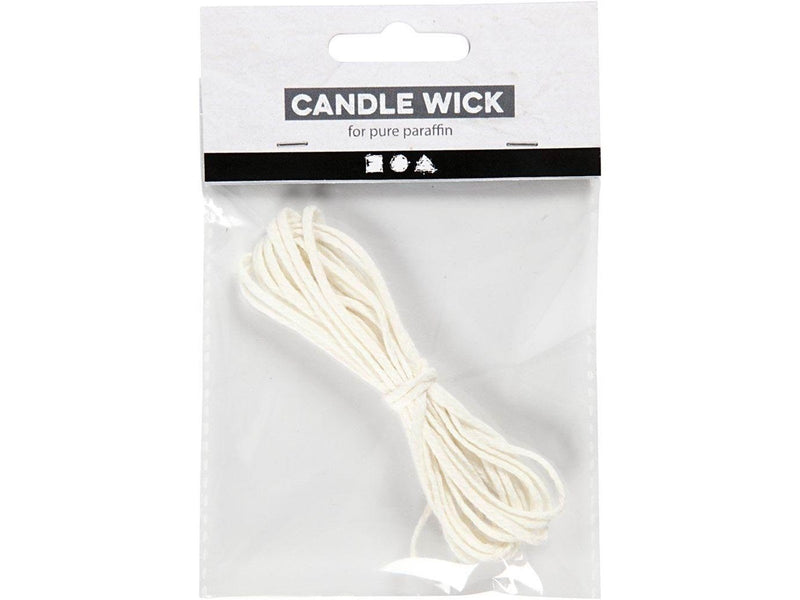 Creativ Company Wick For Dipped (dia. 22-30 mm) and Cast Candles (dia. 60-80 mm) 3m