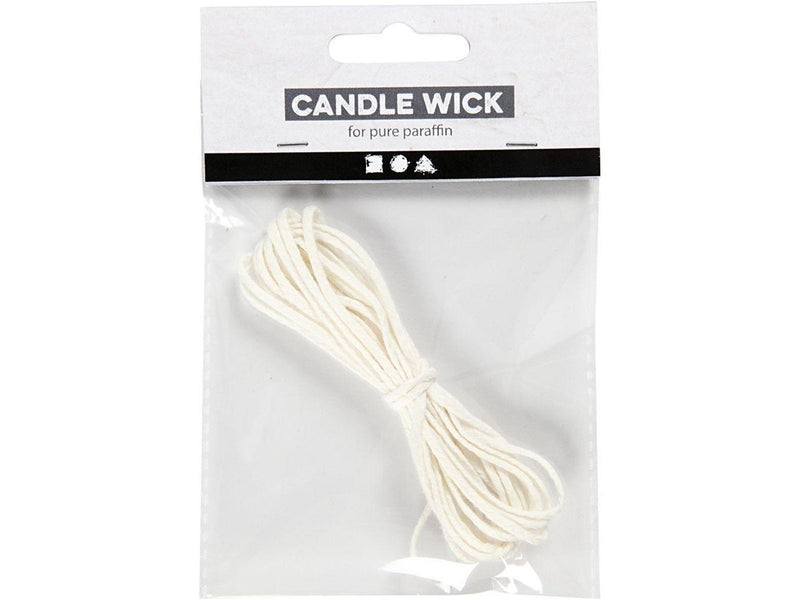 Creativ Company Wick For Dipped (dia. 22-30 mm) and Cast Candles (dia. 60-80 mm) 3m