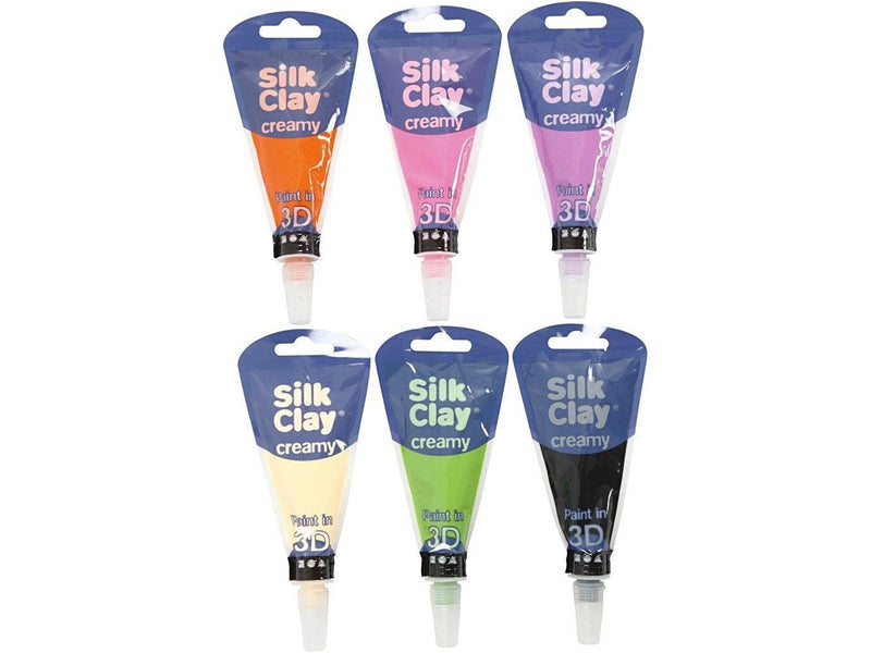 Creativ Company Silk Clay Creamy Extra Colors 6x35ml