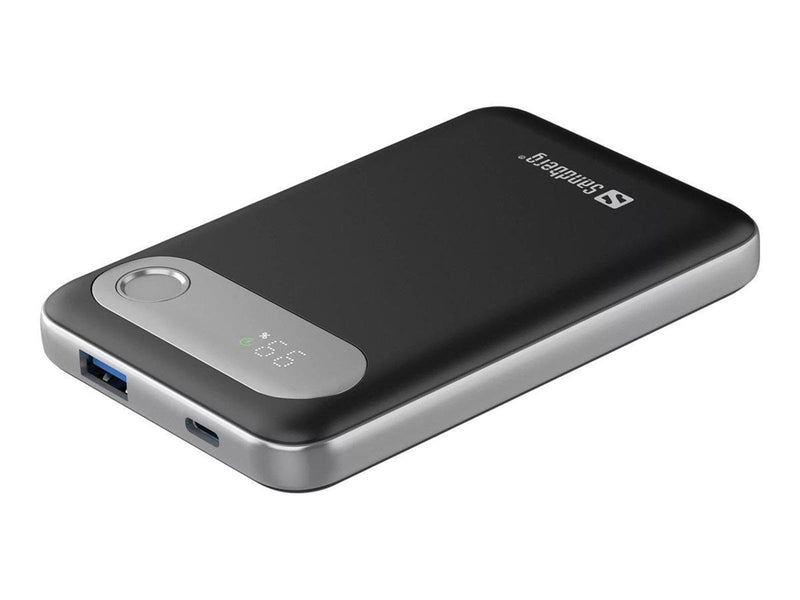 Sandberg Travel Powerbank 10000 PD20W Powerbank (Akku) - schwarz - 10000 mAh