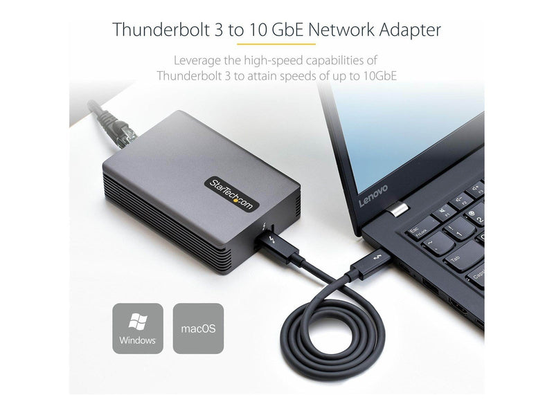 StarTech.com Thunderbolt 3 to Ethernet Adapter 10GbE Multi-Gigabit