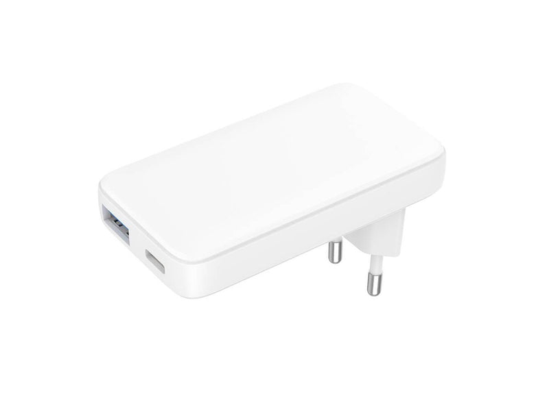 GEAR Charger 220V 1xUSB-C + 1xUSB-A PD/PPS 36W + QC 18W GaN - White