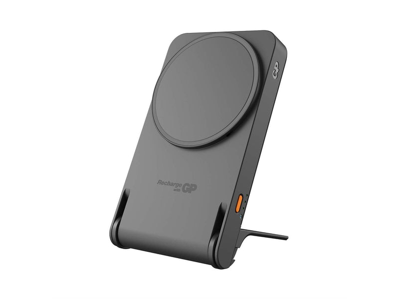 GP Powerbank Magnetic Safe 2-In-1 Wireless 5000mAh Powerbank (Akku) - Grau - 5000 mAh