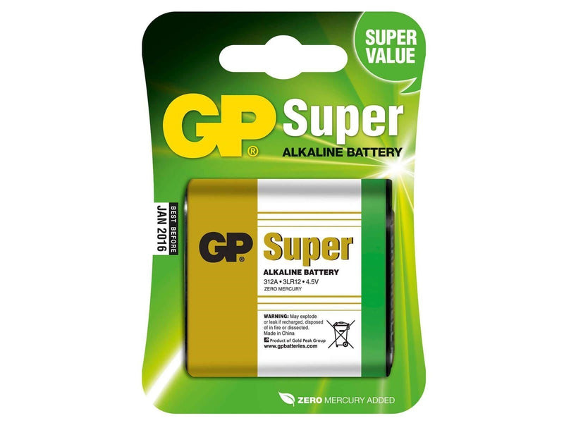 GP Alkaline Battery 3LR12/312A 4.5V 1-Pack