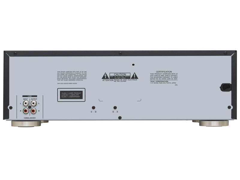 TEAC AD-850-SE CD & Cassette-player with USB Black