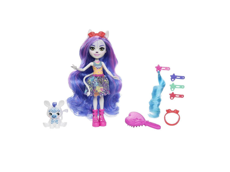 Enchantimals Glam Party Zamirah Zebra & Grainy Doll