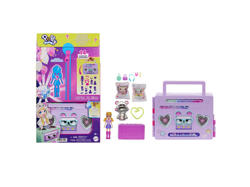 Polly Pocket Disco Dance Fashion Reveal Playset