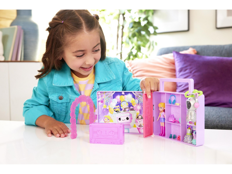 Polly Pocket Disco Dance Fashion Reveal Playset