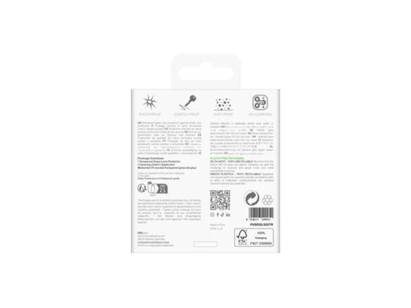 Puro Individual Camera Tempered Glas 3 pcs - Samsung Galaxy S25