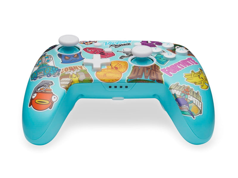 PowerA Enhanced Wireless Controller for Nintendo Switch - Fortnite Sticker Mania - Controller
