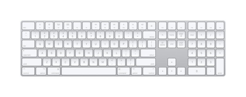 Apple Magic Keyboard mit Ziffernblock, silber