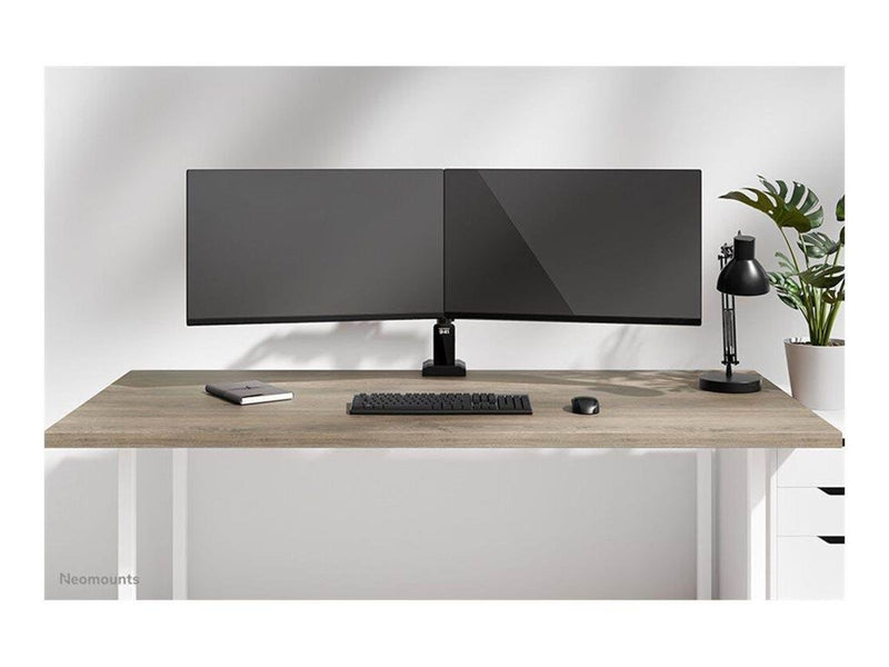Neomounts DS60-600BL2 mounting kit - full-motion - for 2 monitors - black