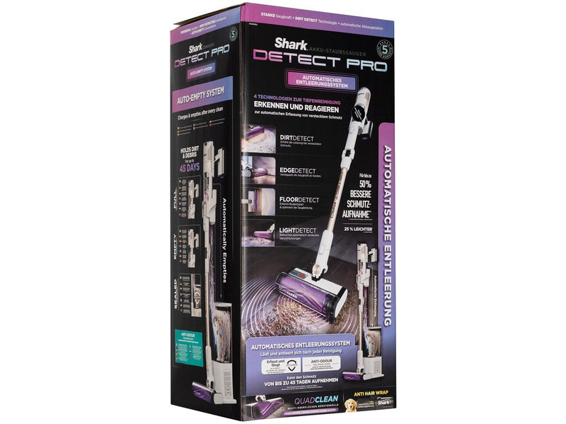 Shark Handstaubsauger Detect Pro IW3611EU - vacuum cleaner - cordless - stick/handheld included charger - white/brass