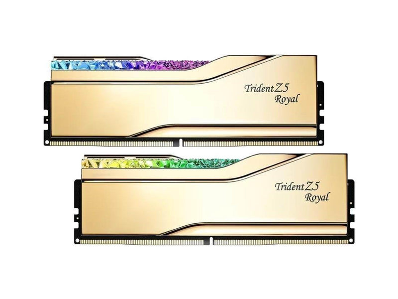 G.Skill Trident Z5 RGB DDR5-6000 - 32GB - CL28 - Dual Channel (2 pcs) - Intel XMP - Gold mit RGB