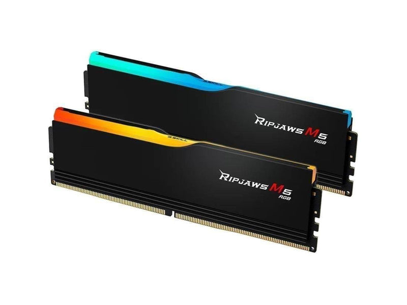 G.Skill Ripjaws M5 RGB DDR5-6000 - 48GB - CL30 - Dual Channel (2 pcs) - Intel XMP - Schwarz mit RGB